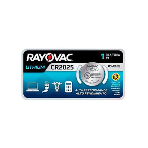 Imagem do produto Bateria Rayovac Lithium Cr2025 1 Unidade