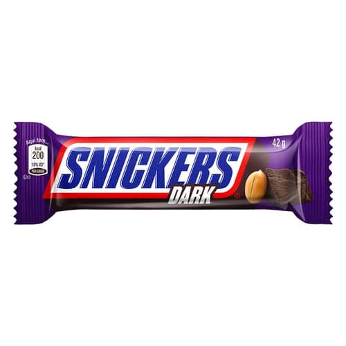 Preço de Chocolate Snickers Dark 42g nas melhores farmácias