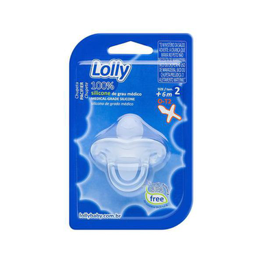 Imagem do produto Chupeta Lolly Baby 100% Silicone Ortodôntico N2 Neutro