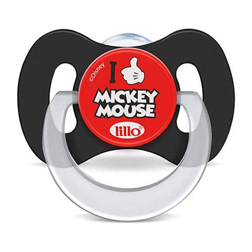Imagem do produto Chupeta Lillo Disney Mickey Mouse Silicone Ortodôntica Tamanho 2 +6 Meses 1 Unidade