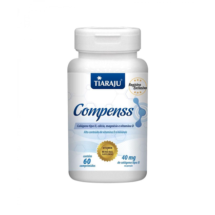 Imagem do produto Colágeno Tipo 2 Cálcio Magnésio Vitamina D Compenss Tiaraju 60 Cápsulas De 750Mg