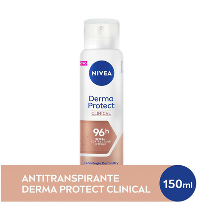 Imagem do produto Desodorante Aerossol Nivea Derma Protect Clinical Feminino 150Ml Panvel Farmácias