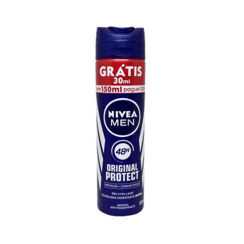 Imagem do produto Desodorante Nivea Men Original Protect 48H Leve 150Ml Pague 120Ml