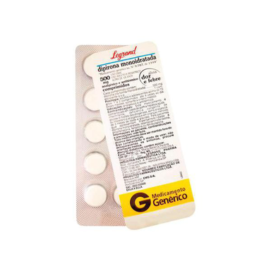Imagem do produto Dipirona - 500Mg 10 Comprimidos Legrand Genérico
