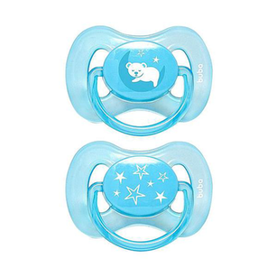Imagem do produto Kit 2 Chupetas Comfort Ursinho E Estrela Azul Tam 6M+ Buba