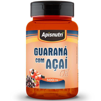 Imagem do produto Kit 2 Guaraná Com Açaí 500Mg Oil Apisnutri 60 Cápsulas