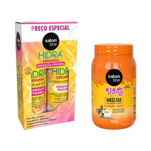 Imagem do produto Kit Hidra Hidratação Profunda E Todecacho Nutrição Power Salon Line