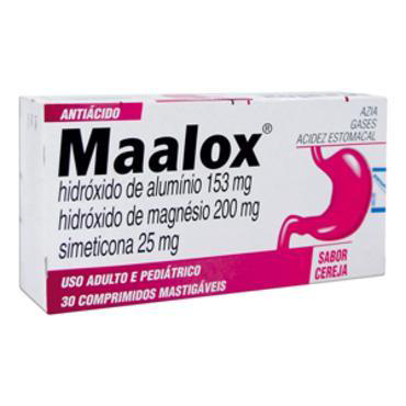 Imagem do produto Maalox Plus 153+200+25Mg 300 Comprimidos Mas