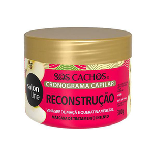 Imagem do produto Máscara De Reconstrução Cronograma Capilar Sos Cachos Salon Line 300G