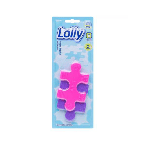 Imagem do produto Mordedor Lolly Quebracabeça Rosa 1 Unidade