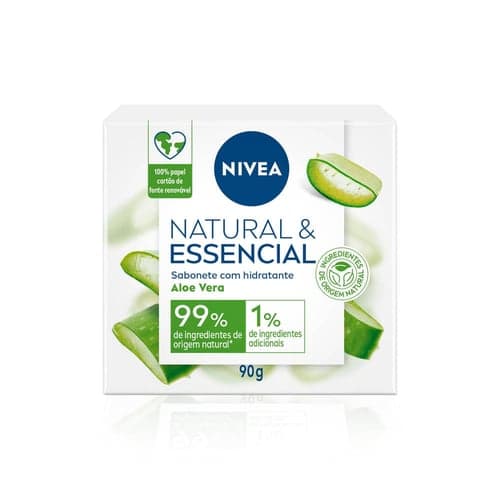 Imagem do produto Nivea Sabonete Em Barra Natural E Essencial Aloe Vera 90G