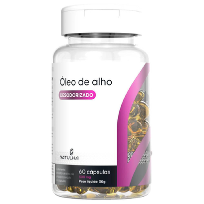 Imagem do produto Óleo De Alho Desodorizado Sem Cheiro 500Mg 60 Cápsulas Natulha