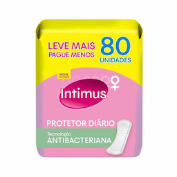 Protetor Diário Intimus Antibacteriana 80 Unidades