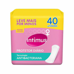 Protetor Diario Intimus Days Sem Abas Antibacteriana Com 40 Unidades
