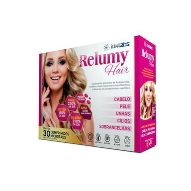 Imagem do produto Relumy Hair Idnlabs Com 30 Comprimidos