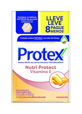 Imagem do produto Sabonete Em Barra Protex Vitamina E Nutri Protect 8 Unidades Com 85G Cada 8 Unidades