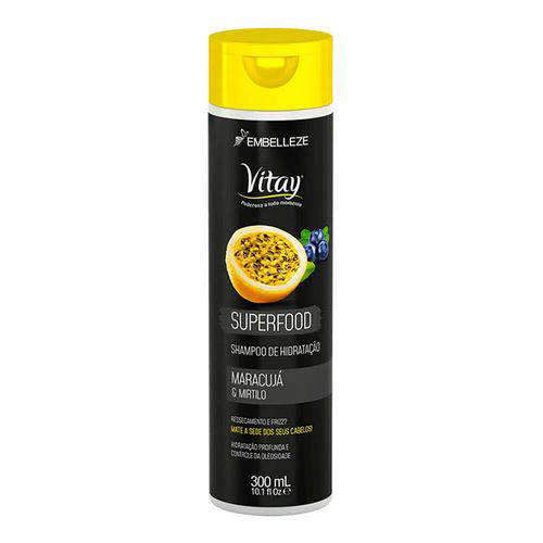 Imagem do produto Shampoo Vitay Superfood Maracujá & Mirtilo Com 300Ml