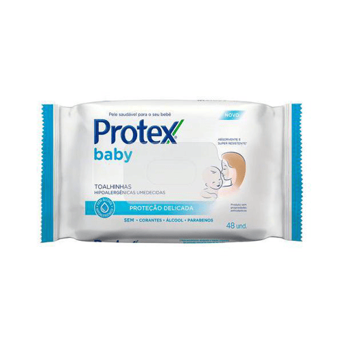 Imagem do produto Toalha Umedecida Protex Baby Proteção Delicada 48 Unidades