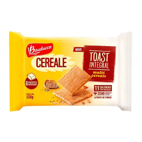 Imagem do produto Torrada Bauducco Cereale Toast Integral Multicereais 128G