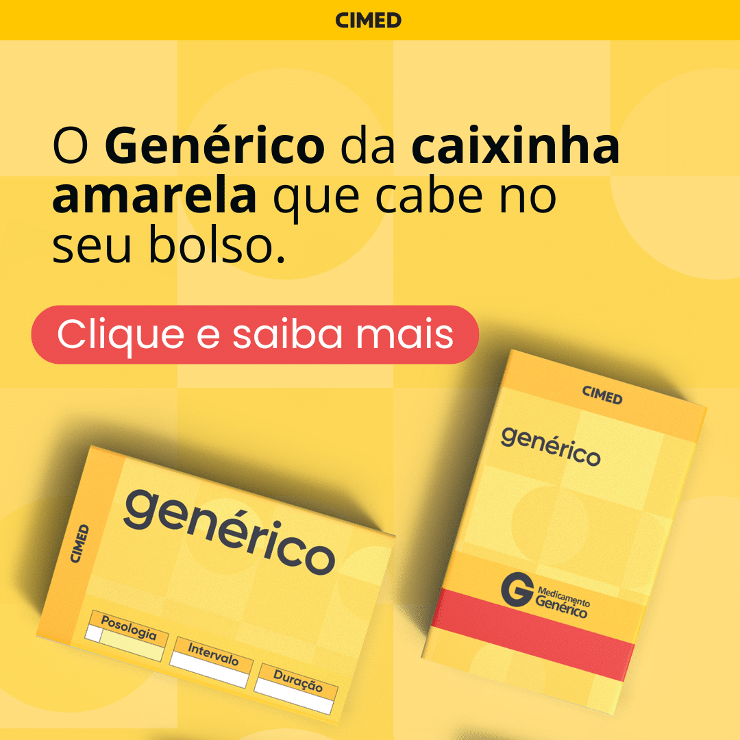 Genéricos CIMED: qualidade com preço que cabe no bolso. Encontre com o menor preço no CliqueFarma.