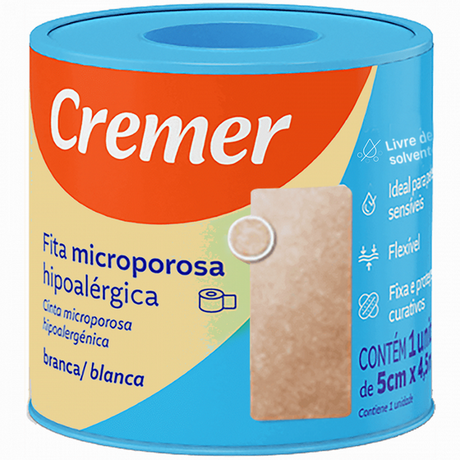 Fita Microporosa Cremer Bege 5Cmx45M