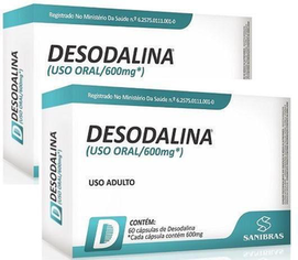 Imagem do produto 2X Desodalina 600Mg 2X60 Caps Sanibrás Sanibras