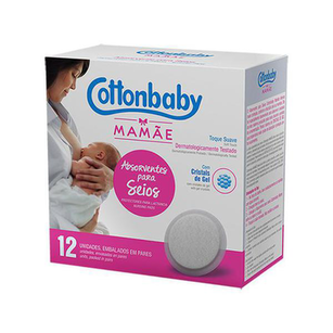 Imagem do produto Absorvente Cottonbaby Para Seios Com 12 Unidades