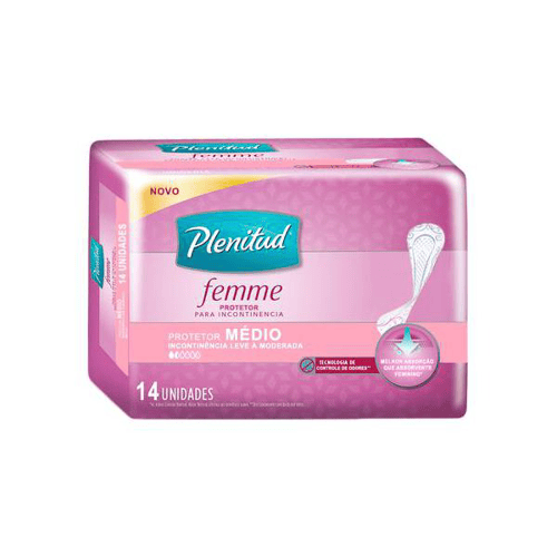 Imagem do produto Absorvente Geriátrico Plenitud Femme Médio 14 Unidades