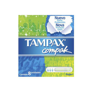 Imagem do produto Absorvente Interno Tampax Compak Super Com 8 Unidades - Tampax Compak Super Com 8 Unidades