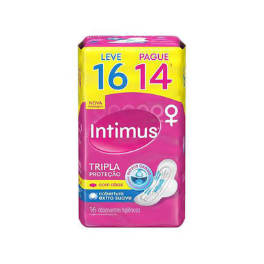 Imagem do produto Absorvente Intimus - Gel Suave C/Abas L16p14