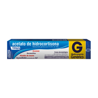 Acetato De Hidrocortisona 10Mg/G - Creme 15G Teuto Genérico