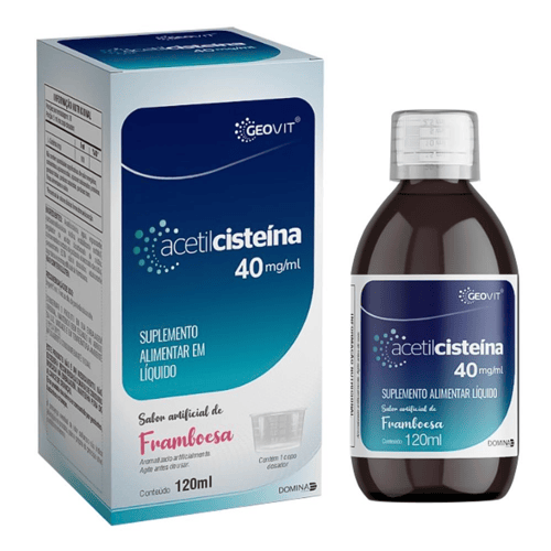 Imagem do produto Acetilcisteína 40Mg Sabor Framboesa 120Ml