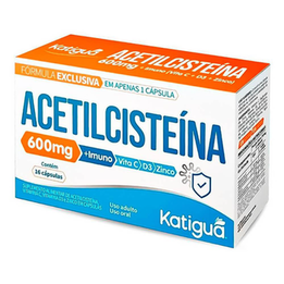 Acetilcisteína Cdz 600Mg Com 16 Cápsulas