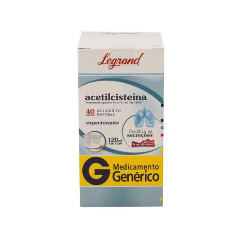 Acetilcisteína - Xarope Adulto 40Mg 120Ml Legrand Genérico