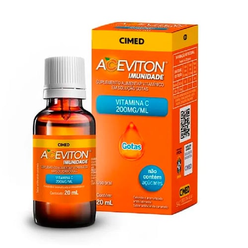 Aceviton Imunidade Solução Oral Gotas Caramelo 200Mg/Ml 20Ml