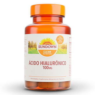 Ácido Hialurônico Sundown 100Mg Com 30 Cápsulas