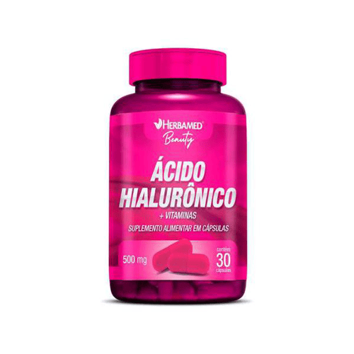 Ácido Hialurônico + Vitaminas Com 30 Cápsulas