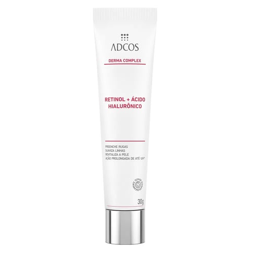 Creme Facial Anti-Idade Adcos Retinol + Ácido Hialurônico 30G