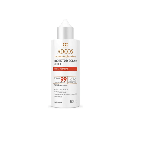 Imagem do produto Protetor Solar Facial Adcos Fluid Máxima Proteção Tonalizante FPS99 50Ml