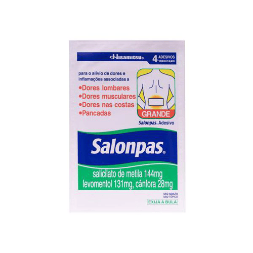 Imagem do produto Adesivo Salonpas Tamanho Grande 4 Unidades