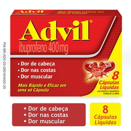 Imagem do produto Advil 400Mg Com 8 Cápsulas