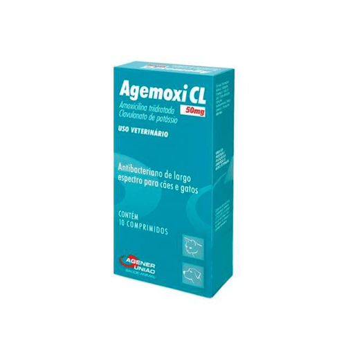 Agemoxi Cl 50Mg Com 10 Comprimidos