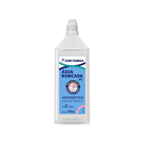 Água Boricada 100Ml - Boricada 100Ml