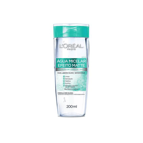 Água Micelar L'oréal Efeito Matte 200Ml