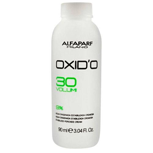 Imagem do produto Água Oxigenada Estabilizada Cremosa 30 Vol Oxid'o 9% Alfaparf 90Ml