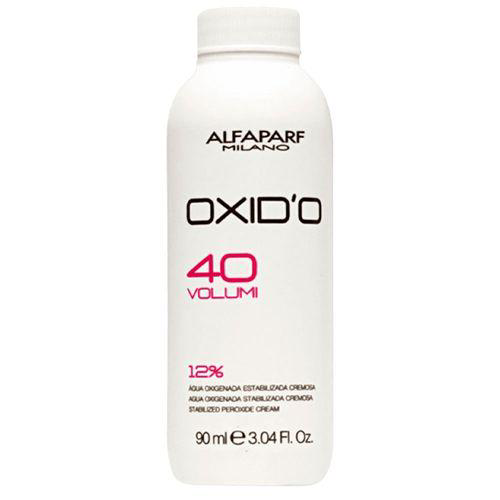 Água Oxigenada Estabilizada Cremosa 40 Vol Oxid'o 12% Alfaparf 90Ml