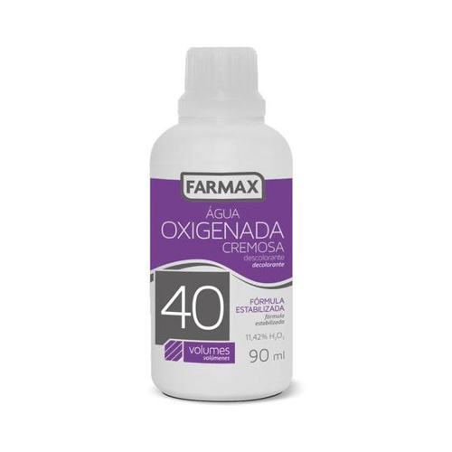 Imagem do produto Água Oxigenada Farmax 40 Volumes Cremosa Ação Descolorante Com 90Ml