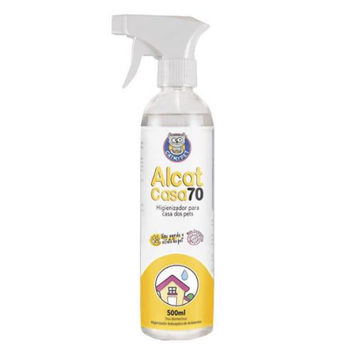 Alcat Casa 70 Higienizador Para Casa Dos Pets Spray 500Ml