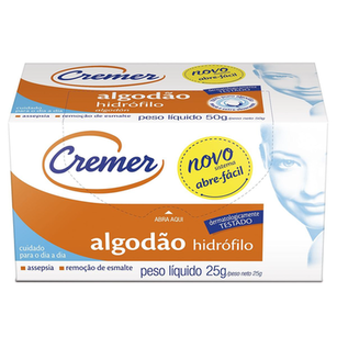 Imagem do produto Algodão Cremer Hidrófilo 25G - 25G