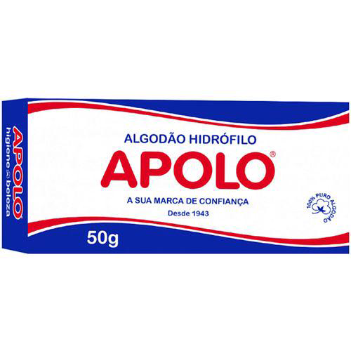 Algodão Hidrófilo Apolo Com 50G